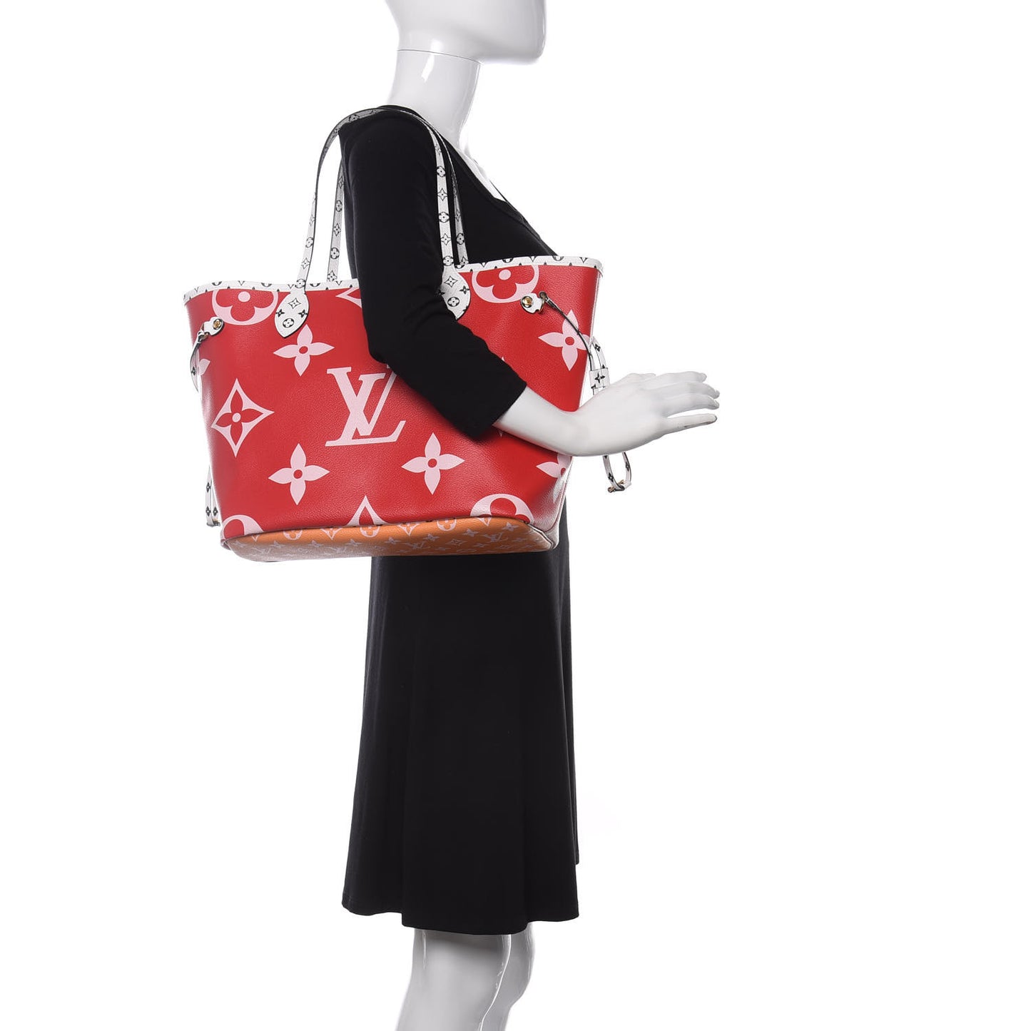 Monogram Giant Neverfull MM Rouge