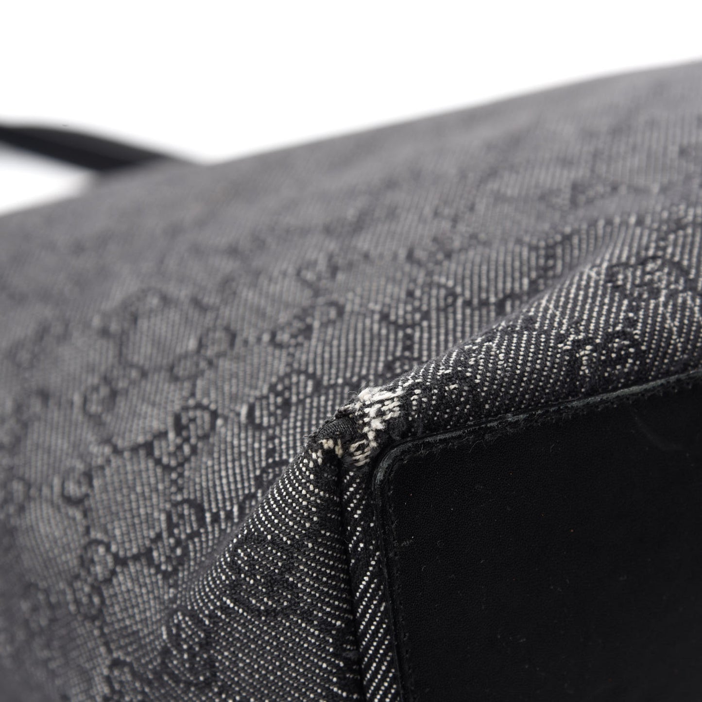 Monogram Bucket Tote Black