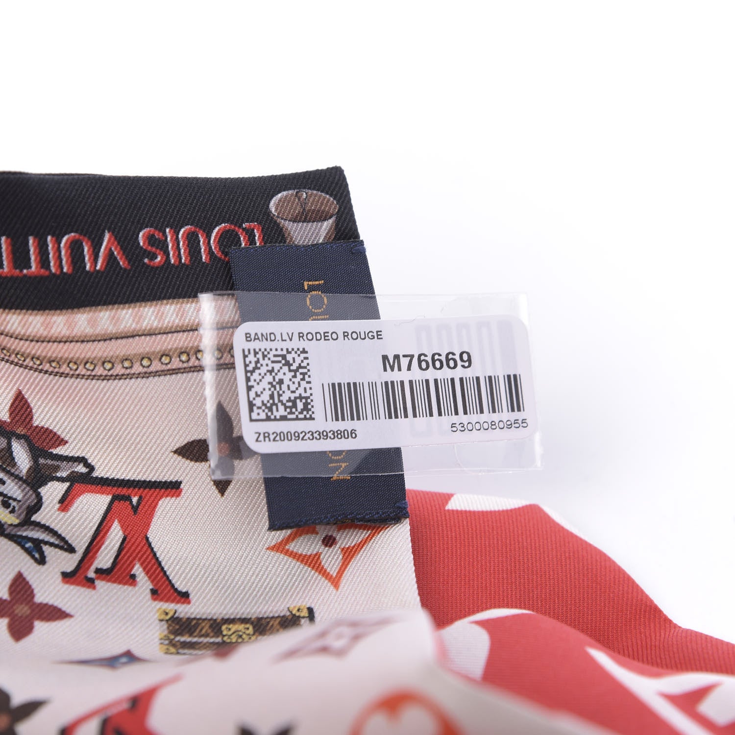 Louis Vuitton Silk Monogram Rodeo Bandeau Red 2 of 4