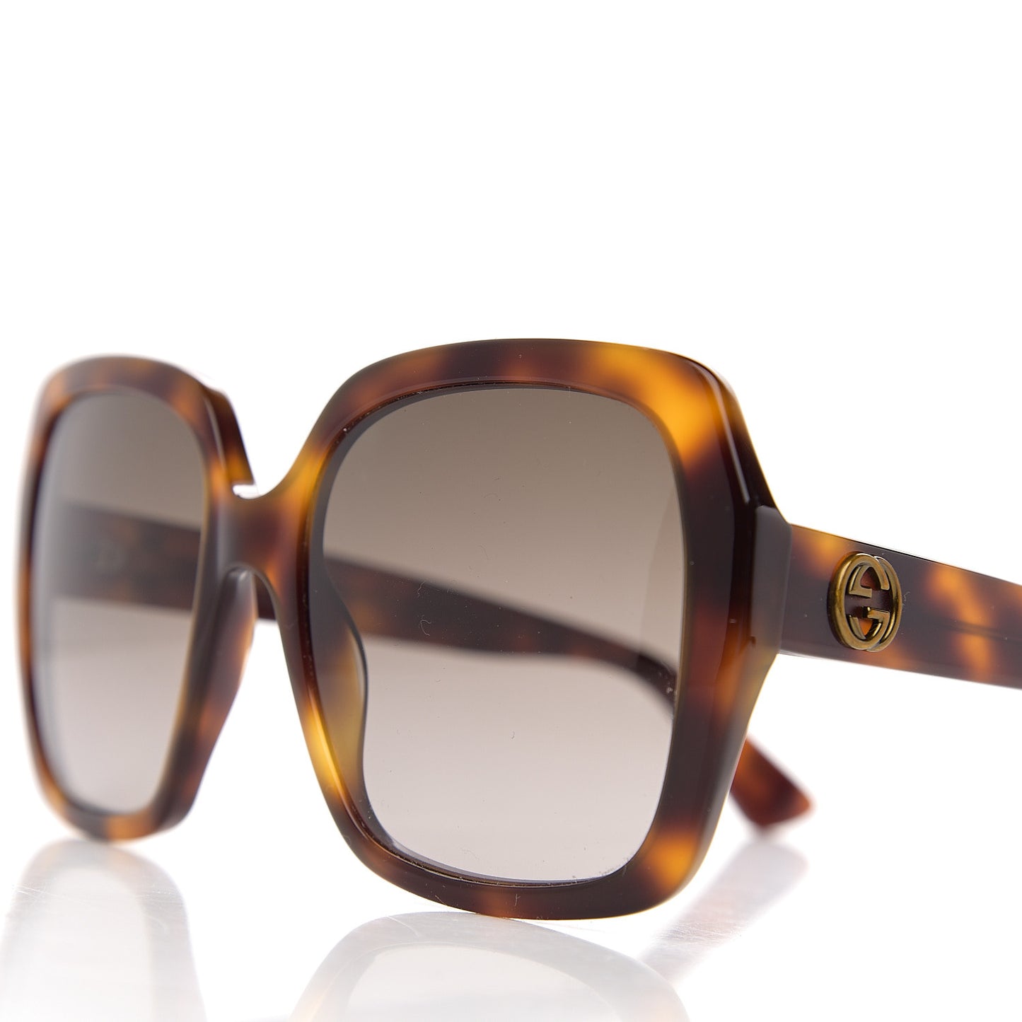 Acetate Square Frame GG0096S Sunglasses Tortoise
