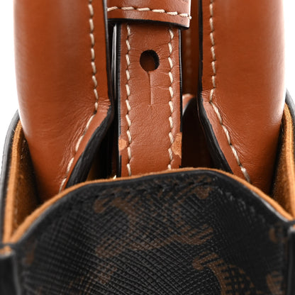 Celine Triomphe Canvas Calfskin Mini Vertical Cabas Tan 9 of 9