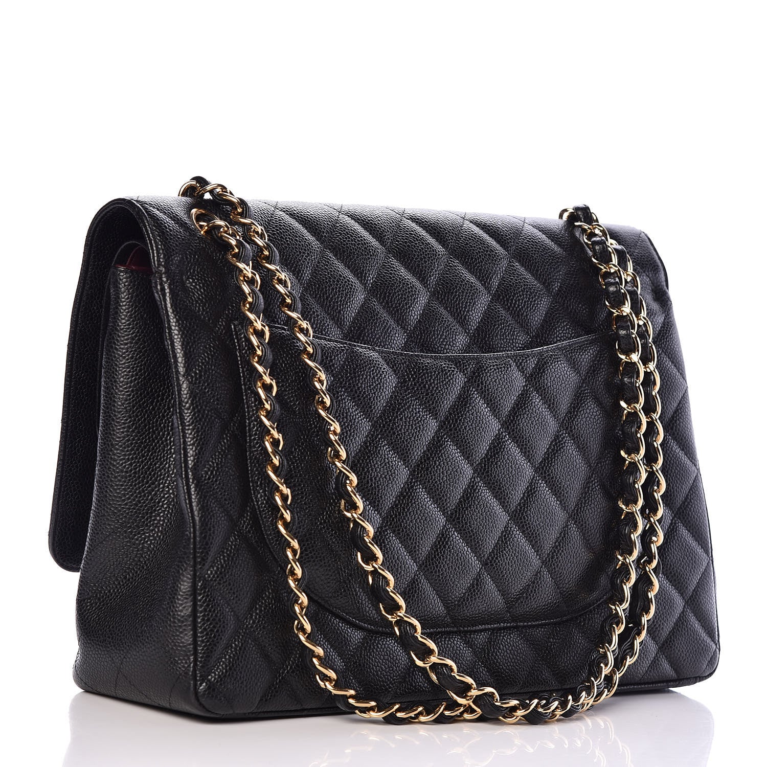 Chanel Caviar Quilted Maxi Double Flap Black 3 of 13