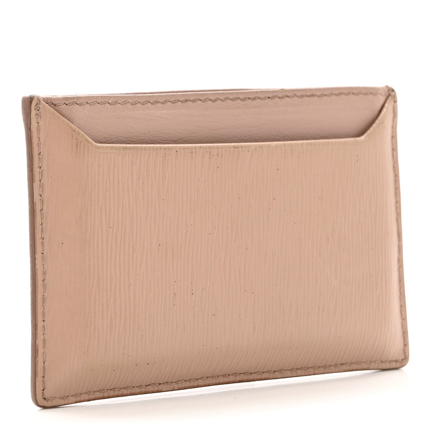 Prada Vitello Move Metal Card Case Cammeo 3 of 11