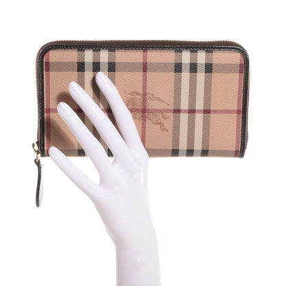 Burberry Haymarket Check Large Ziggy Zip Around Wallet 2 of 8
