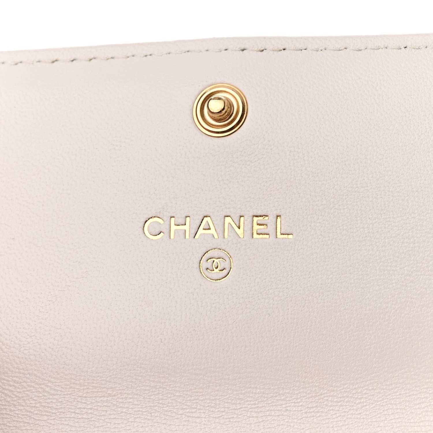 Chanel Lambskin Quilted Chanel 19 Flap Coin Purse With Chain White 6 of 14