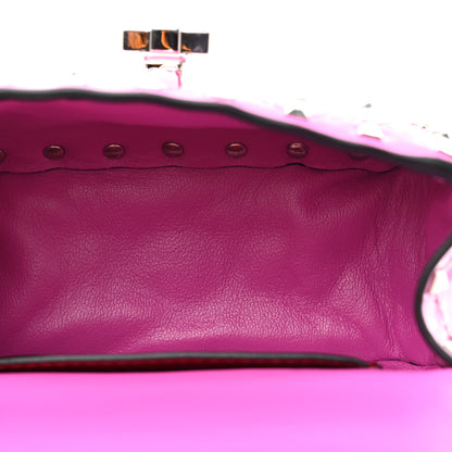 Valentino Garavani Patent Micro Rockstud Spike Shoulder Bag Radiant Orchid 5 of 12