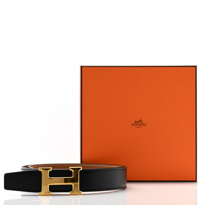 Hermes Box Togo 32mm H Belt 90 36 Black Gold 6 of 6