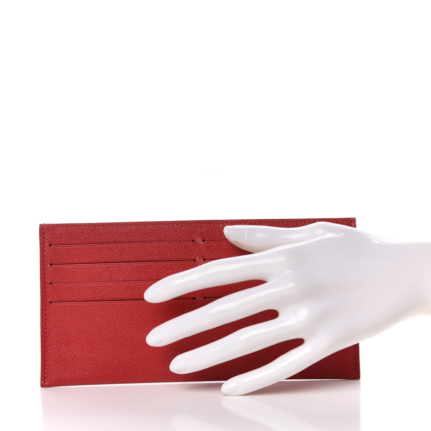 Calfskin Felicie Card Holder Insert Cherry