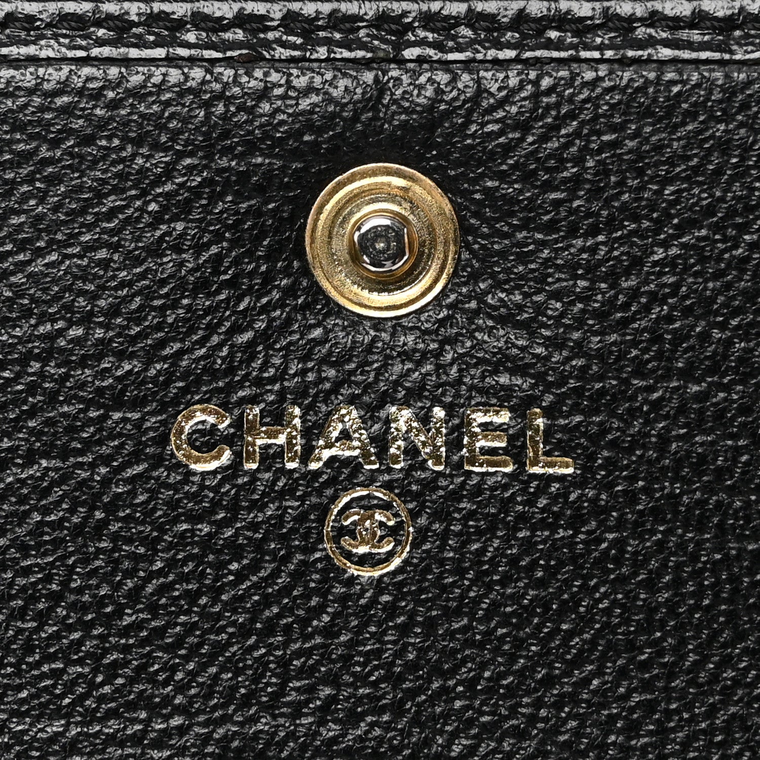 Chanel Goatskin Compact CC Flap Wallet Black 6 of 10