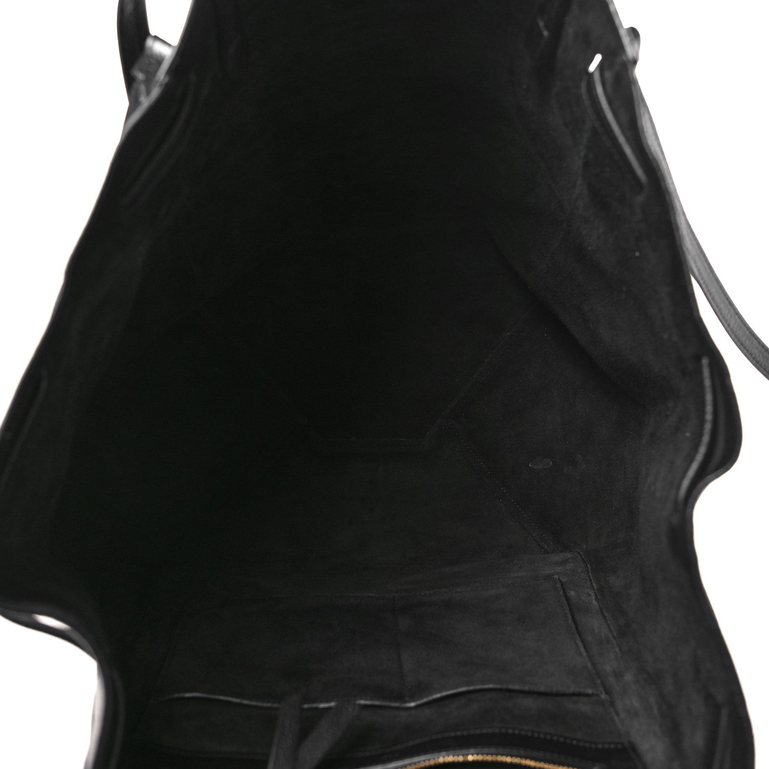 Celine Soft Grained Calfskin Medium Belt Cabas Phantom Black 5 of 8