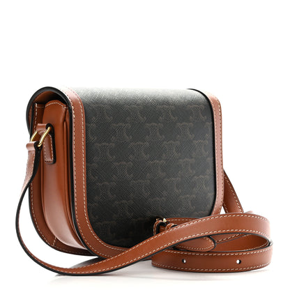 Celine Canvas Calfskin Triomphe Teen Besace Tan 3 of 10
