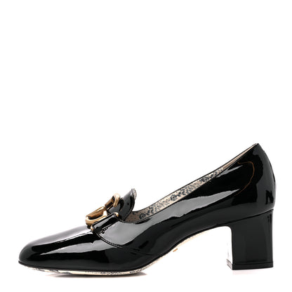 Gucci Vernice GG Victoire 55mm Loafer Pumps 39.5 Black 1 of 10