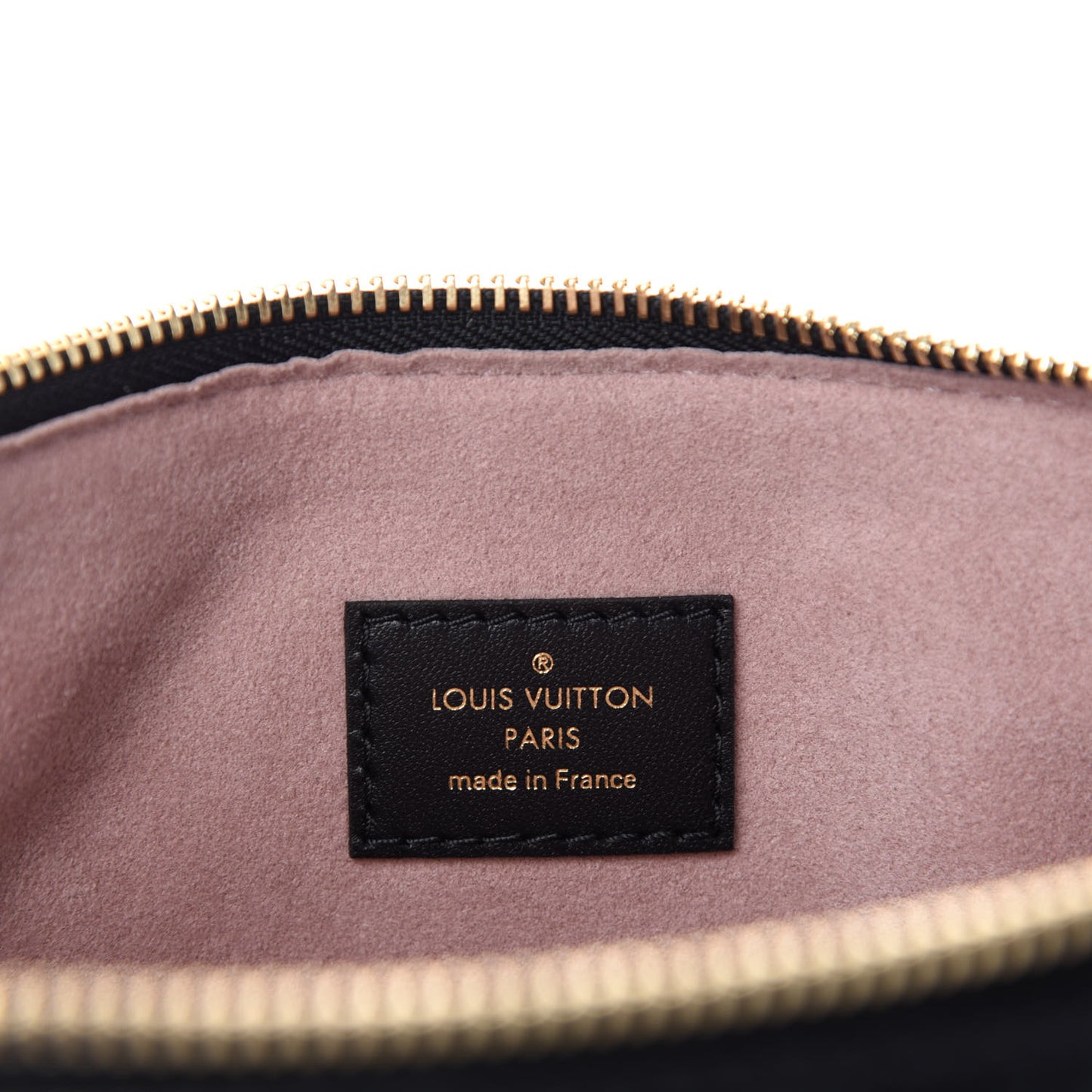 Lambskin Embossed Monogram Coussin PM Black