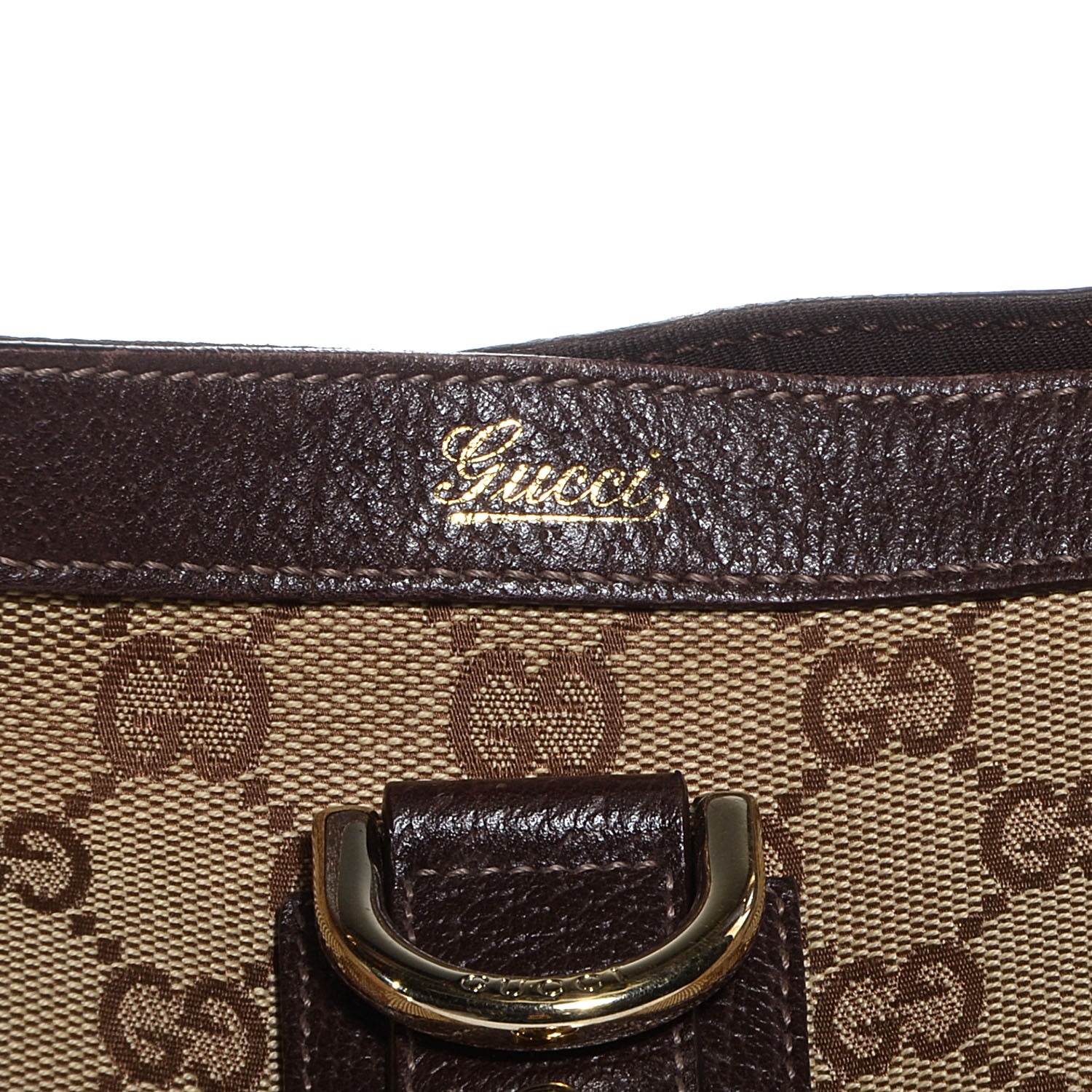 Gucci Monogram Abbey Large Tote Dark Brown 8 of 8
