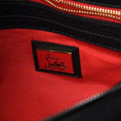 Christian Louboutin Calfskin Suede Salina Messenger Bag Black 6 of 9