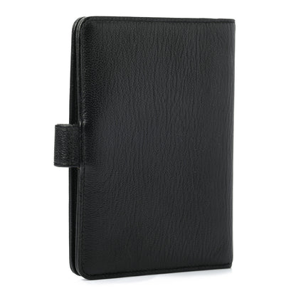 Chanel Goatskin Small Ring Agenda Planner Black 3 of 7