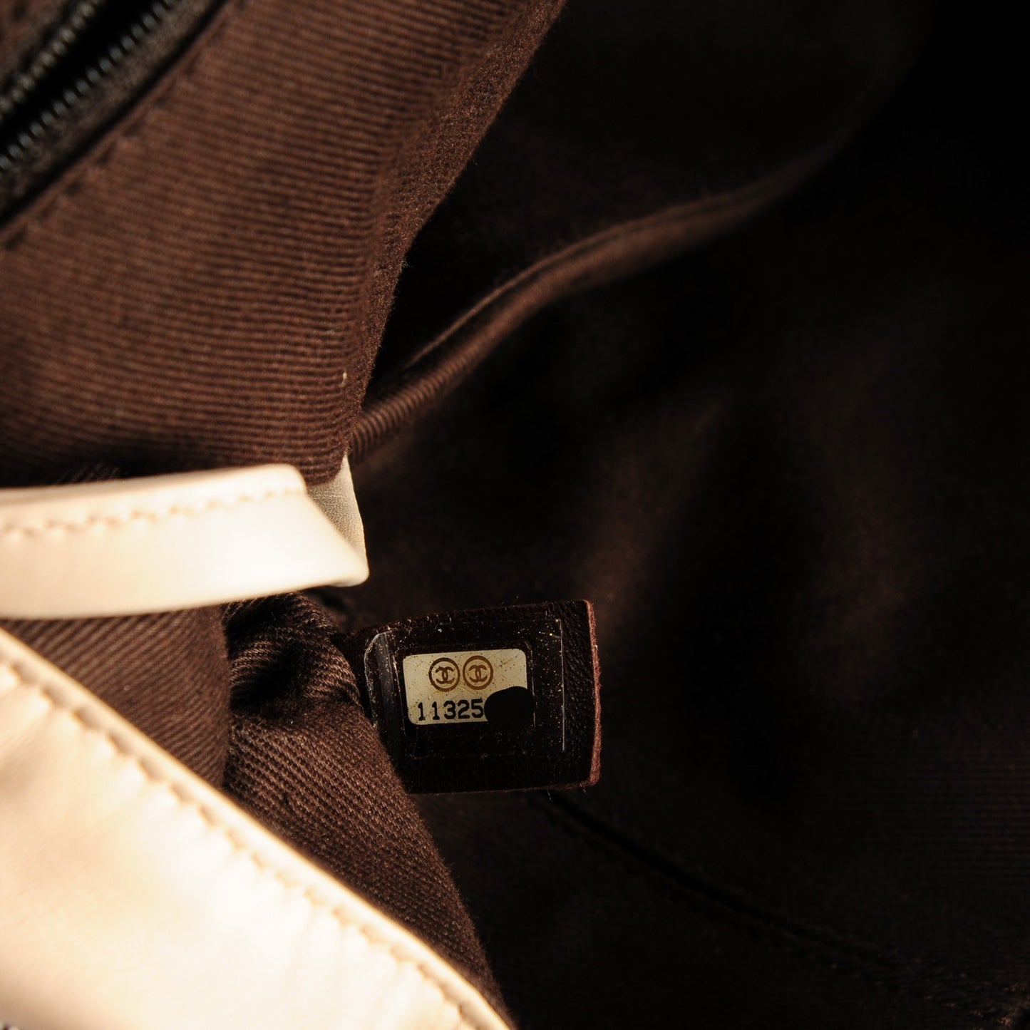 Lambskin Quilted Country Club Bowler Beige