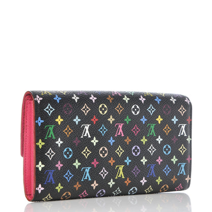 Louis Vuitton Monogram Multicolor Sarah Wallet Black Grenade 3 of 8