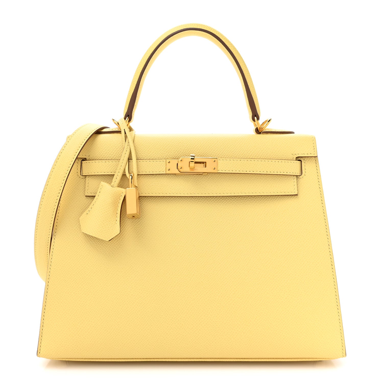 Hermes Epsom Kelly Sellier 25 Jaune Poussin 1 of 10