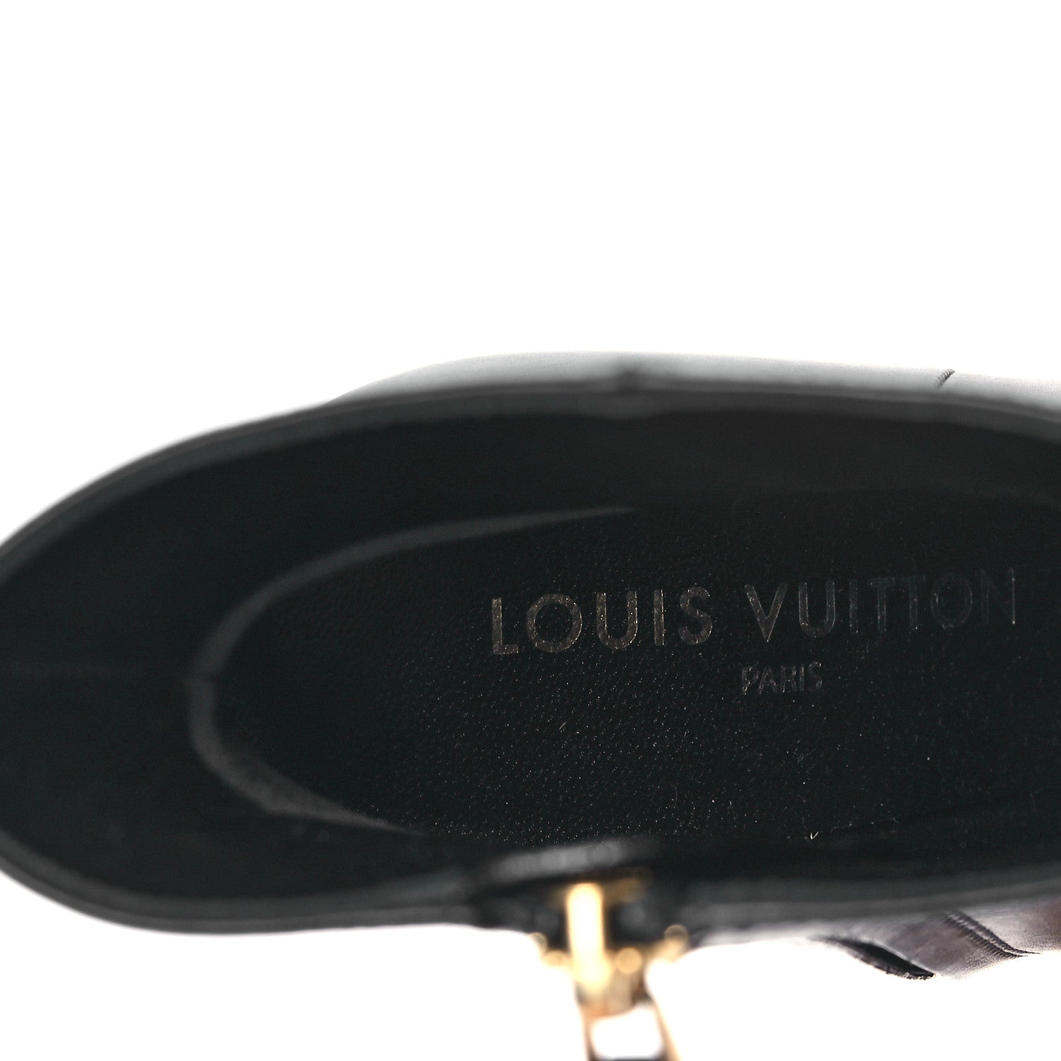 Louis Vuitton Calfskin Shake Platform Ankle Boots 38 Black 1628364