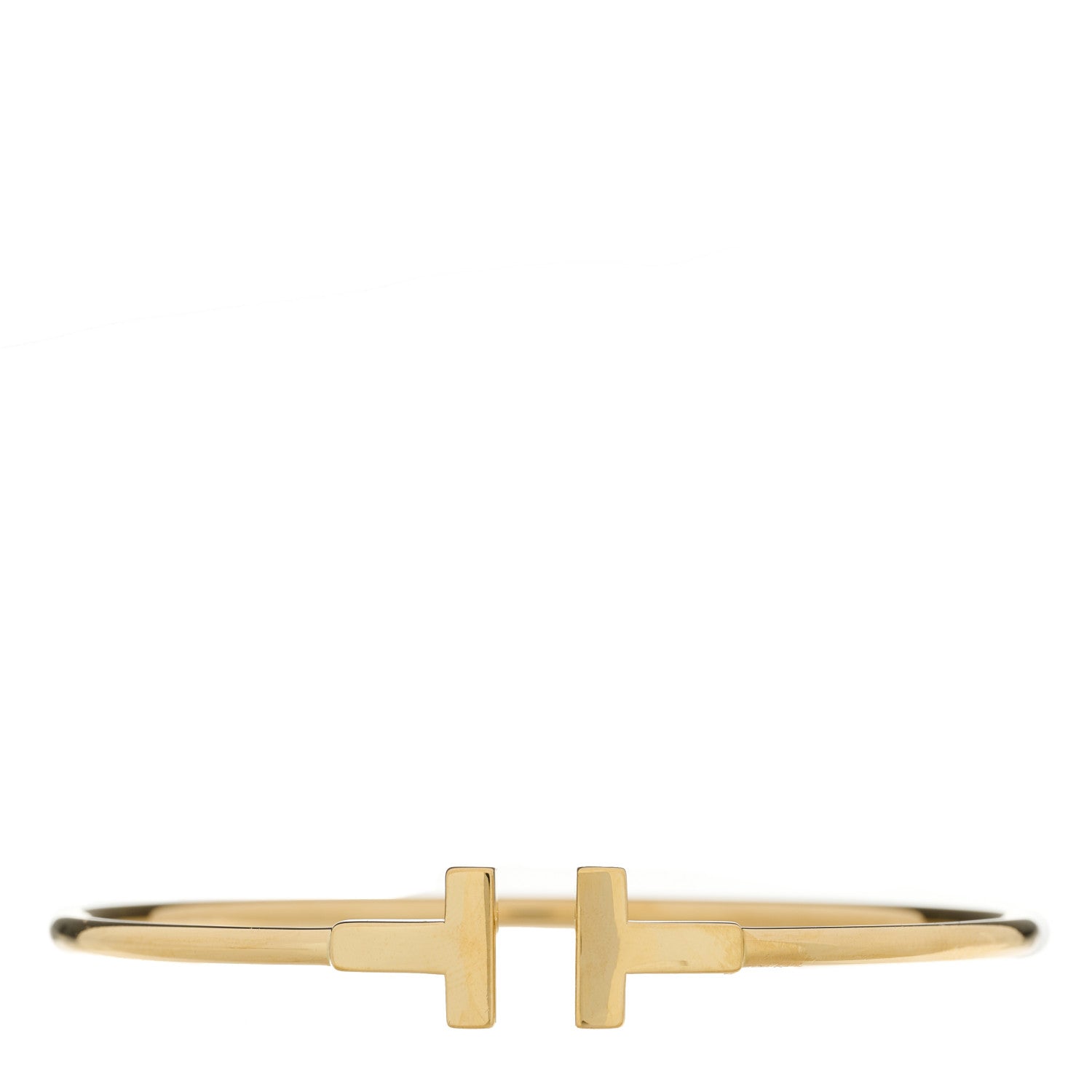 Tiffany 18K Yellow Gold T Wire Bracelet 1 of 3