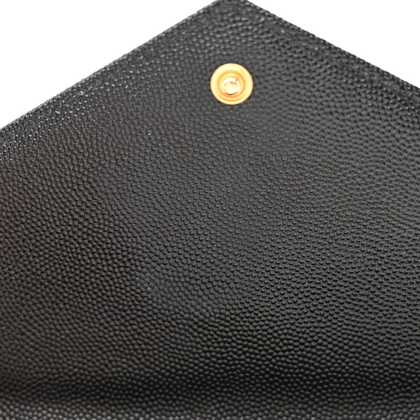 Grain De Poudre Matelasse Chevron Monogram Chain Wallet Black