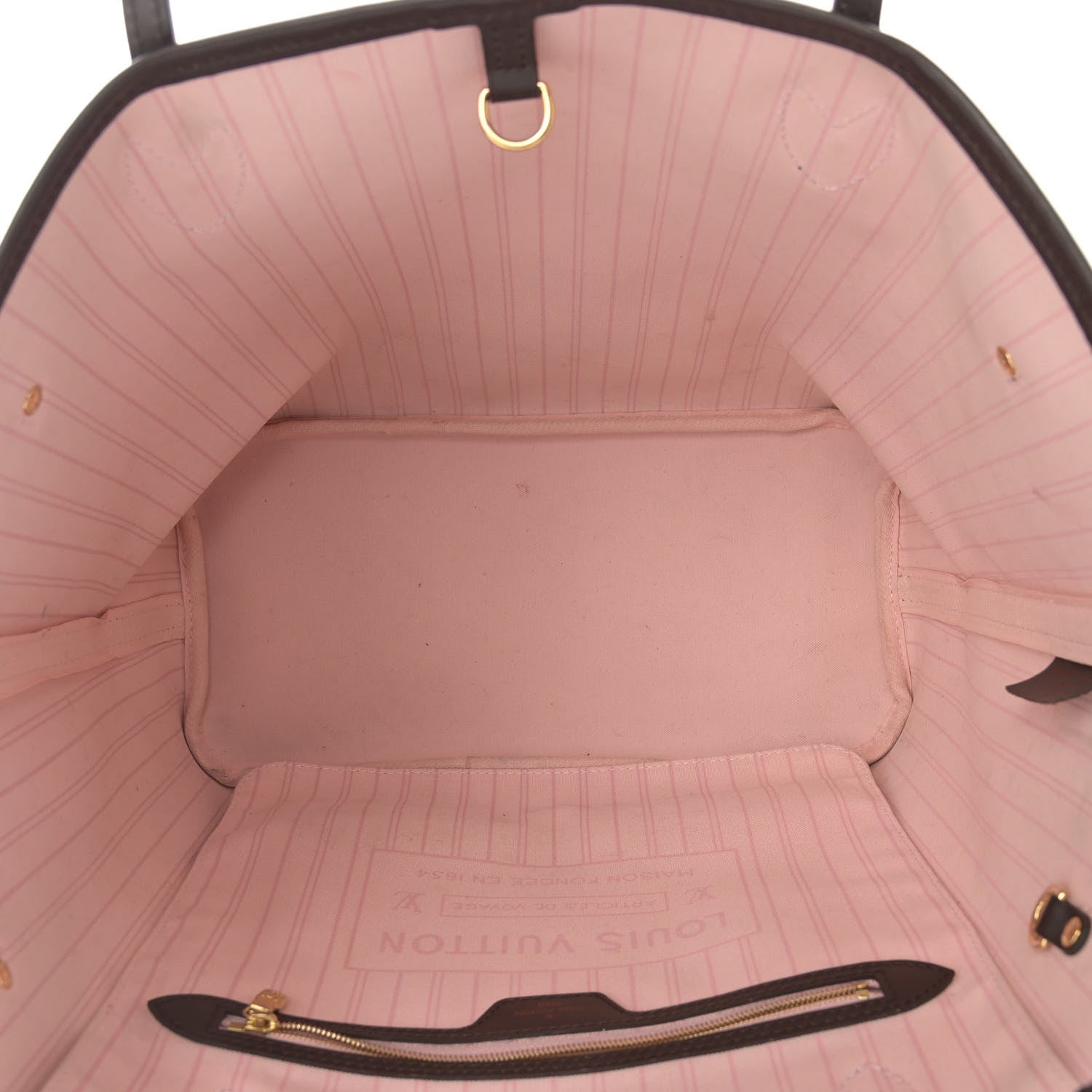 Louis Vuitton Damier Ebene Neo Neverfull MM Rose Ballerine 5 of 11
