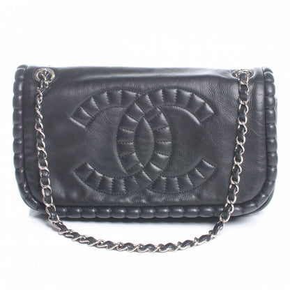 Chanel Calfskin On the Bund Medium Flap Black 1 of 8