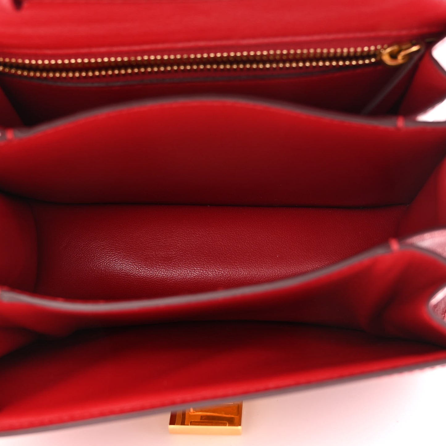Box Calfskin Small Classic Box Flap Bag Red