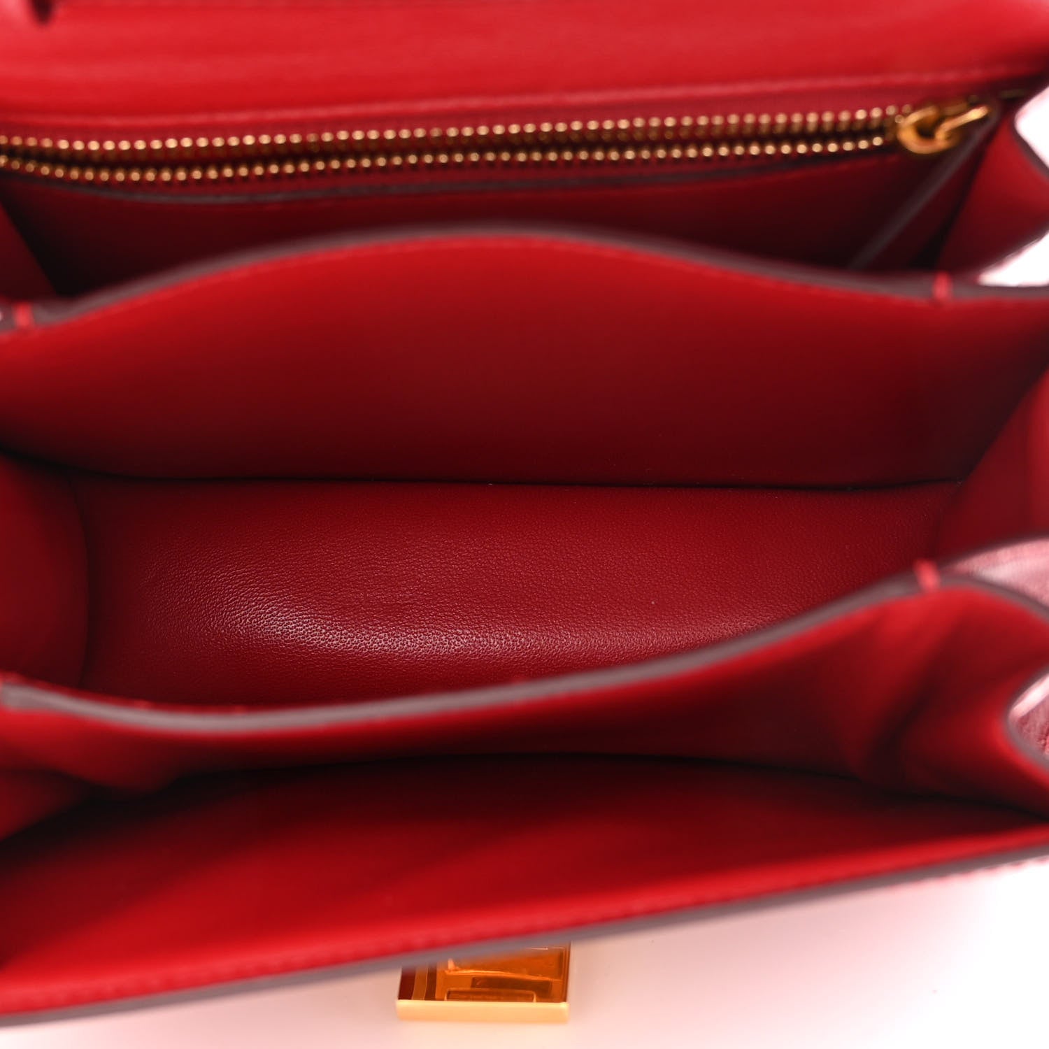 Celine Box Calfskin Small Classic Box Flap Bag Red 4 of 8