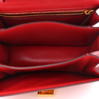Celine Box Calfskin Small Classic Box Flap Bag Red 4 of 8