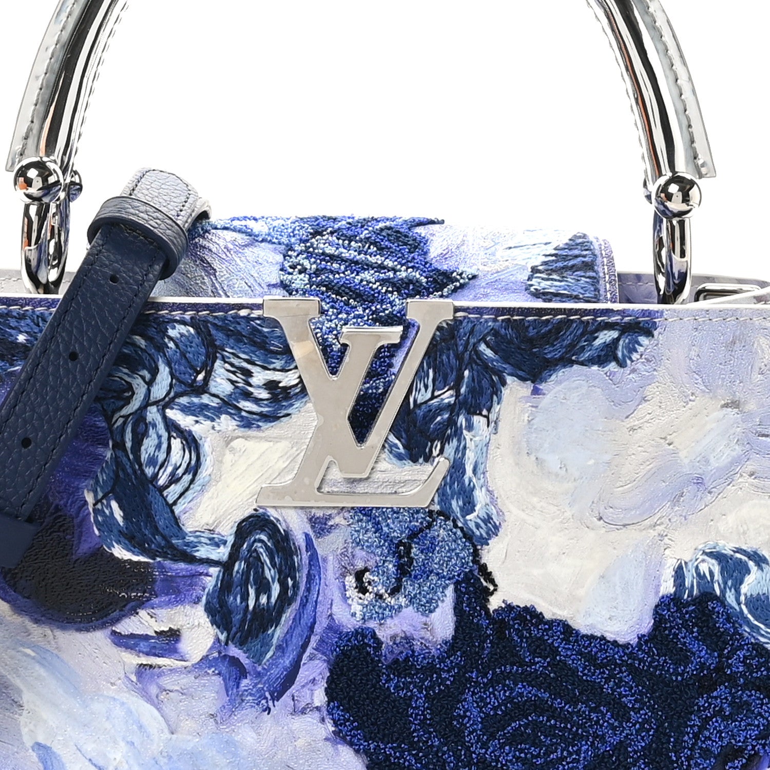 Louis Vuitton X DONNA HUANCA Taurillon Fabric Arty Capucines MM Blue Multicolor 8 of 10
