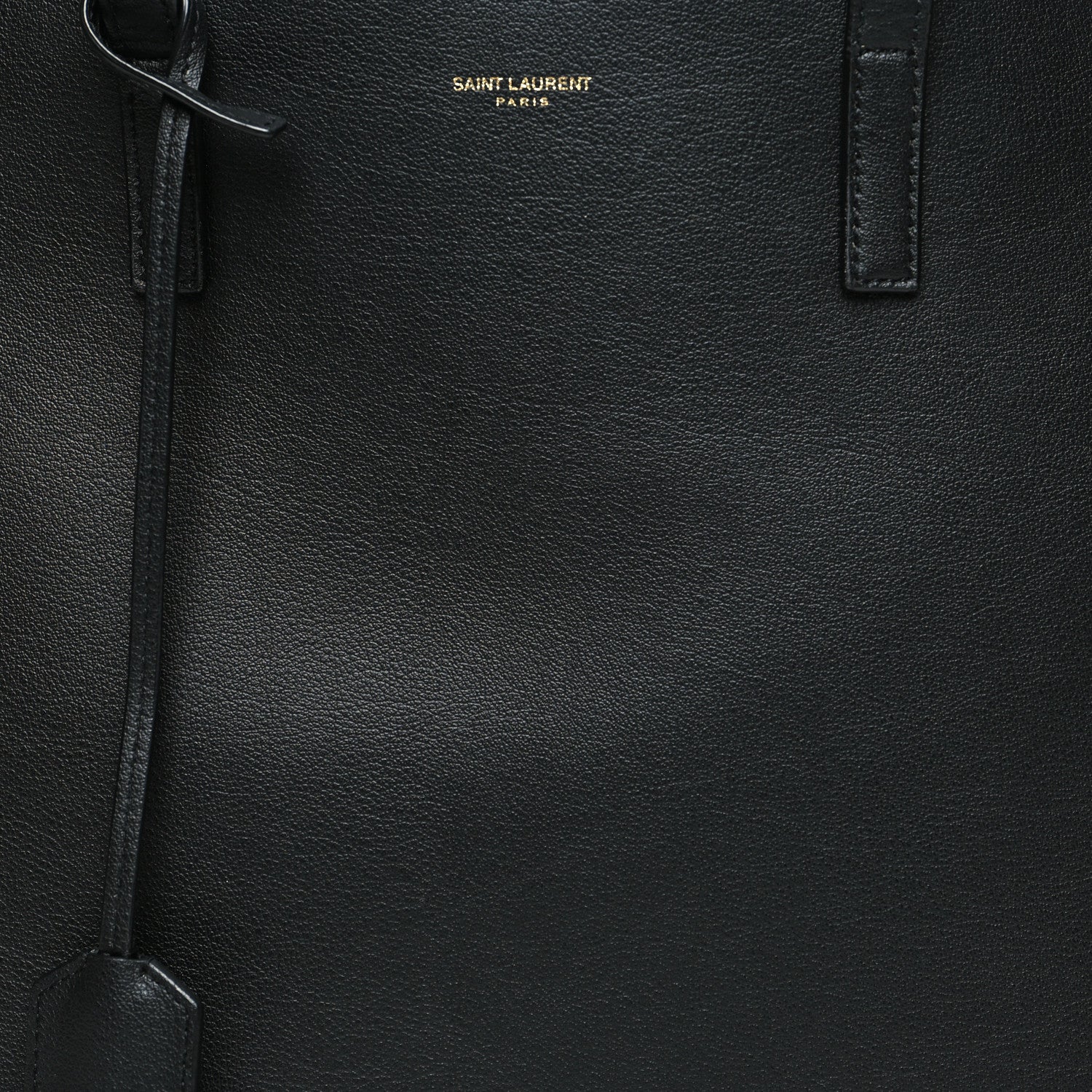 Saint Laurent Calfskin Large Shopping Tote Black 10 of 14