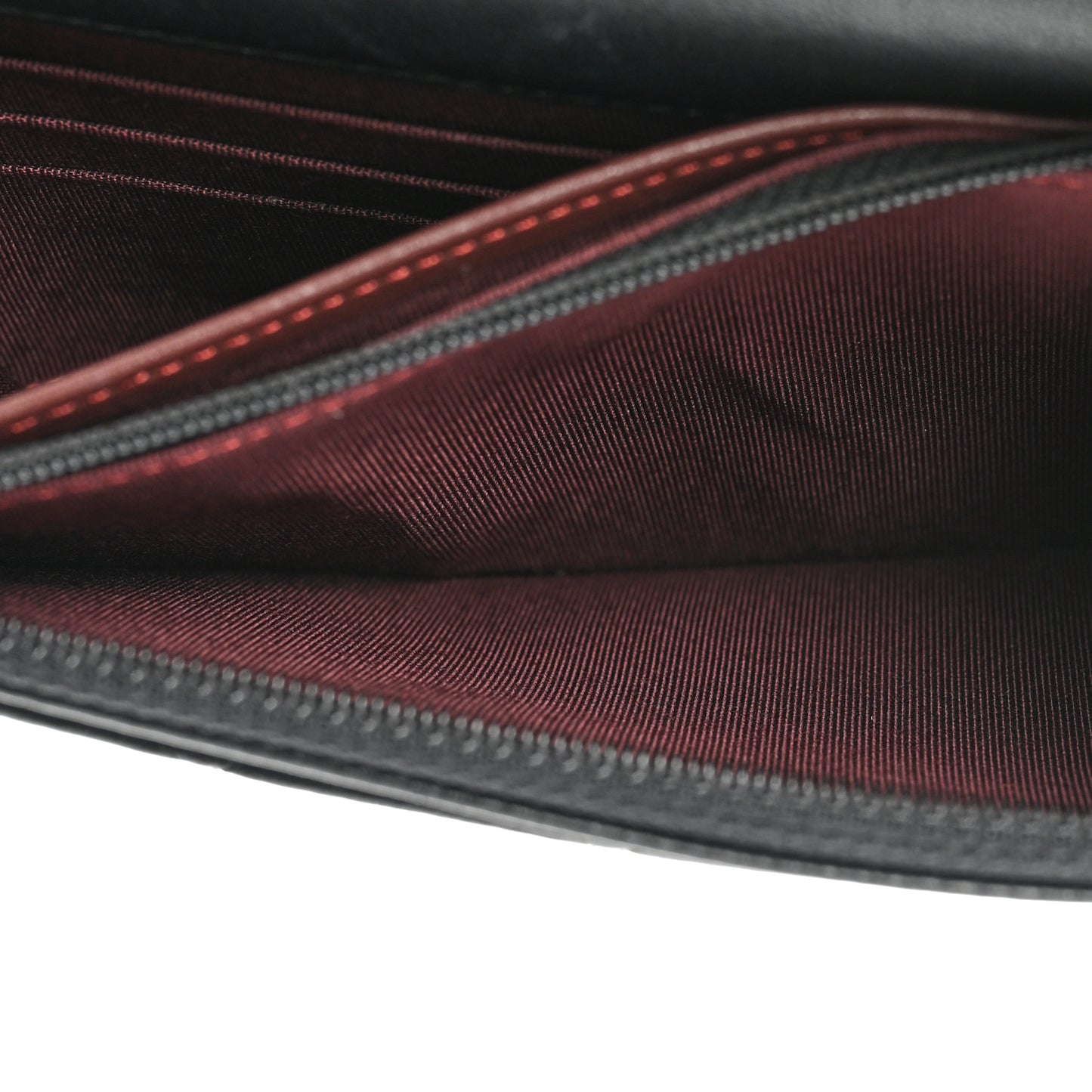 Lambskin Quilted Wallet On Chain WOC Black
