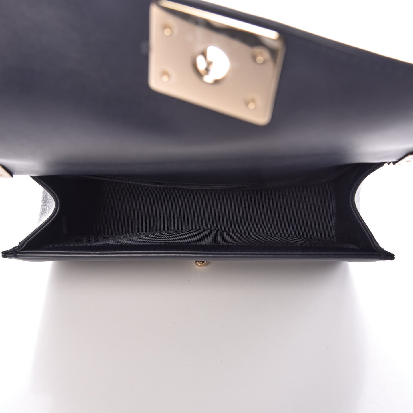 Lambskin Quilted Medium Boy Flap Dark Navy