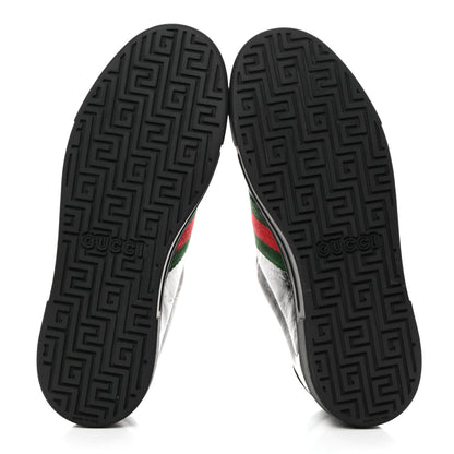 Gucci Crystal GG Monogram Web Womens New Ace Sneakers 38 Black 5 of 9