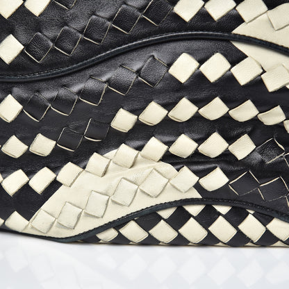 Bottega Veneta Nappa Intrecciato Shopper Tote Black White 16 of 16