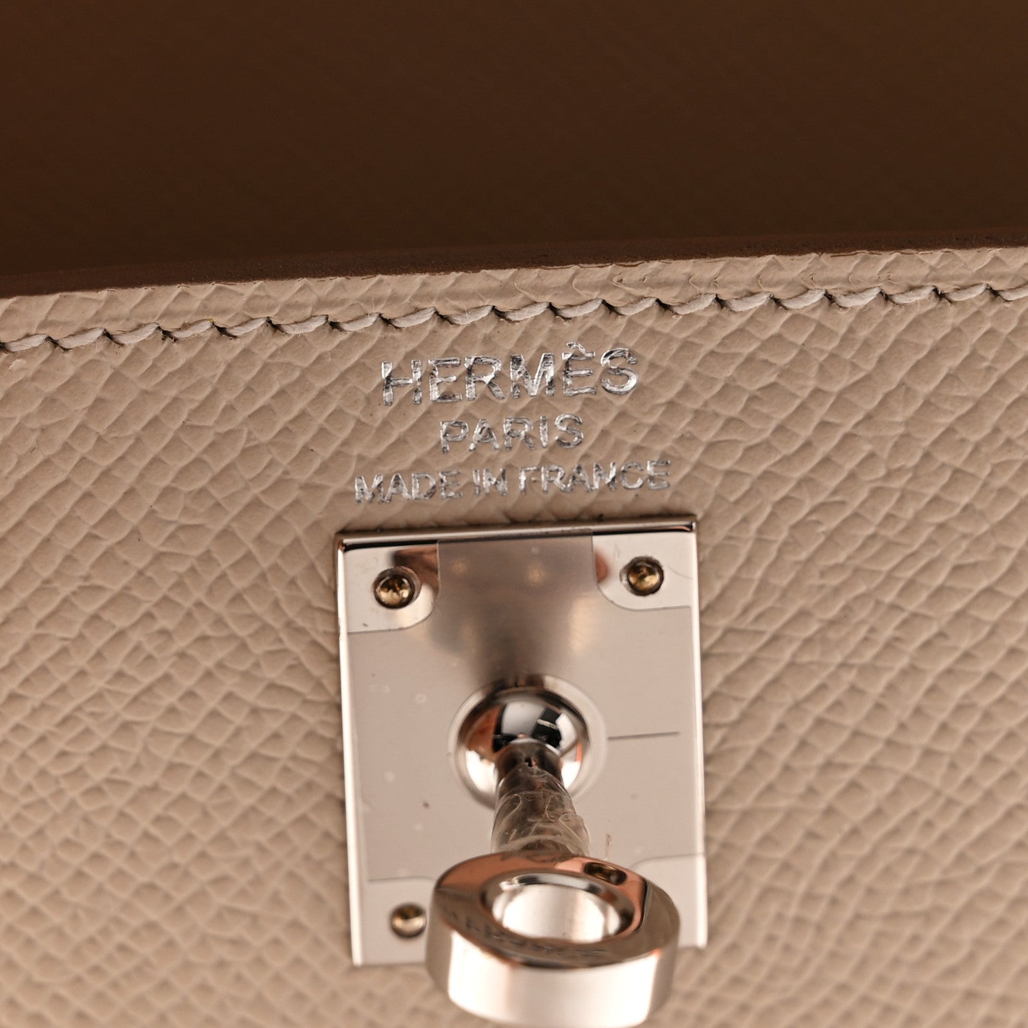 Hermes Epsom Kelly Sellier 25 Craie 6 of 11