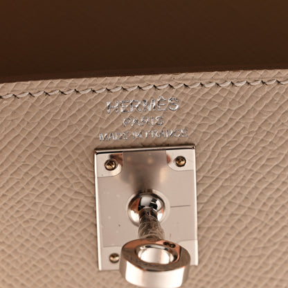 Hermes Epsom Kelly Sellier 25 Craie 6 of 11