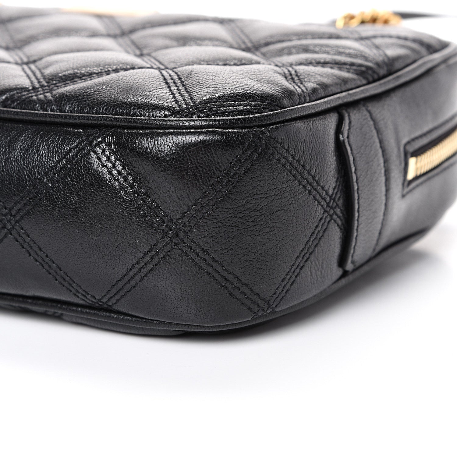 Saint Laurent Lambskin Quilted Becky Camera Shoulder Bag Black 9 of 10