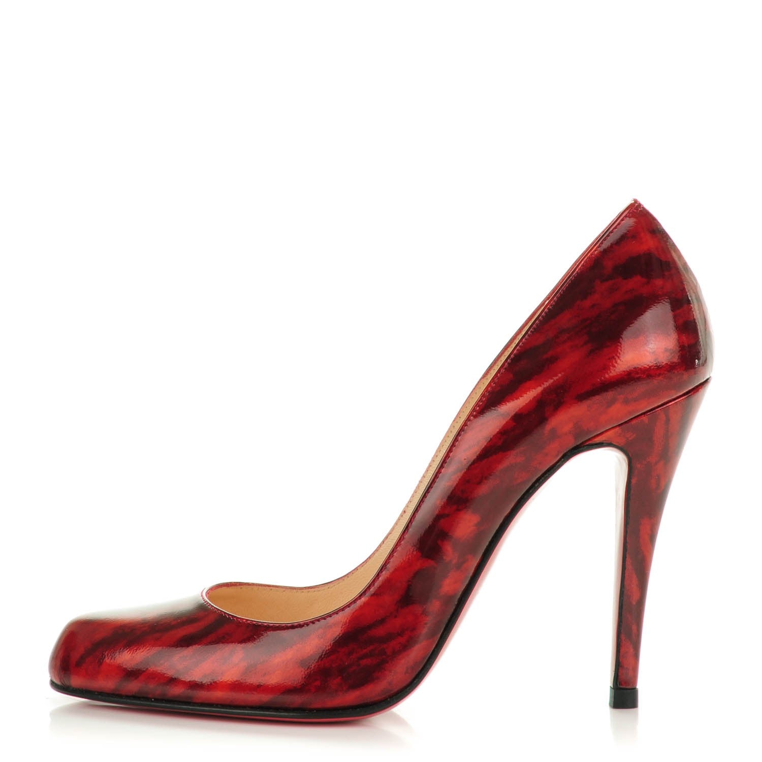 Christian Louboutin Patent Decollette 868 100 Pumps 35.5 Red Karey 1 of 7
