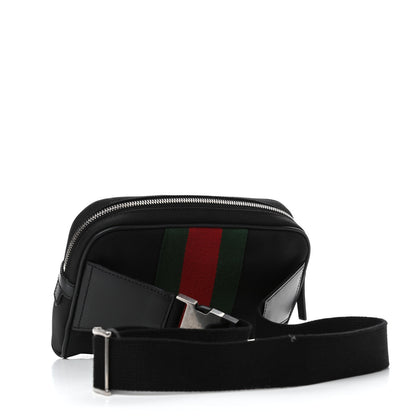 Gucci Canvas Web Slim Belt Bag Black 2 of 4
