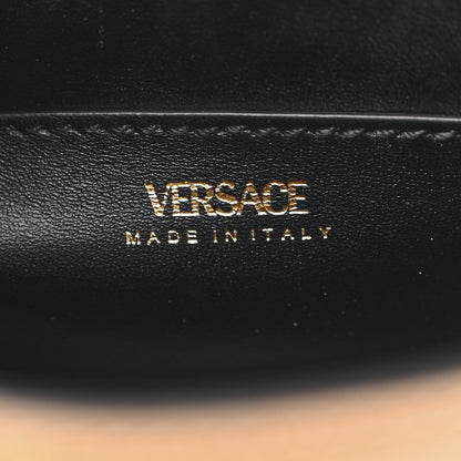 Versace Grained Calfskin Small La Medusa Top Handle Bag Brown 6 of 9