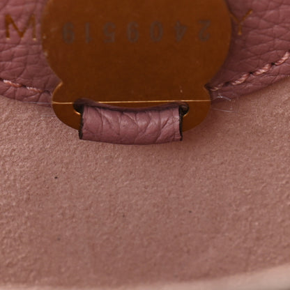 Mulberry Calfskin Goat Medium Lily Flap Dark Blush 7 of 9