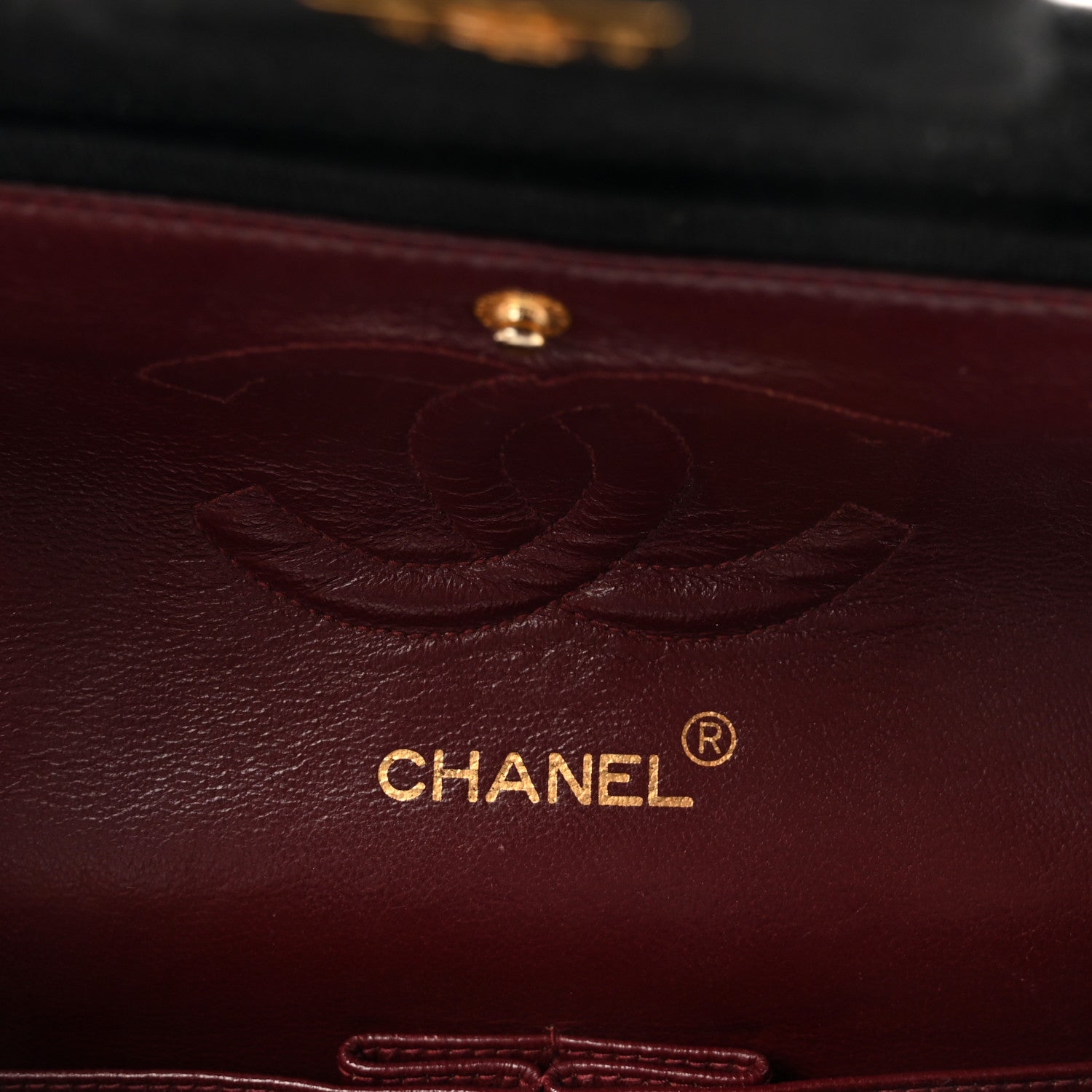 Chanel Jersey Quilted Medium Double Flap Black 6 of 10