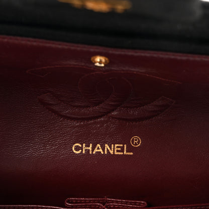 Chanel Jersey Quilted Medium Double Flap Black 6 of 10
