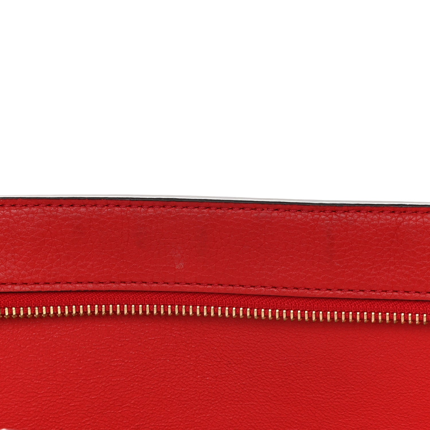 Celine Drummed Calfskin Suede Medium Trapeze Coquelicot 17 of 28