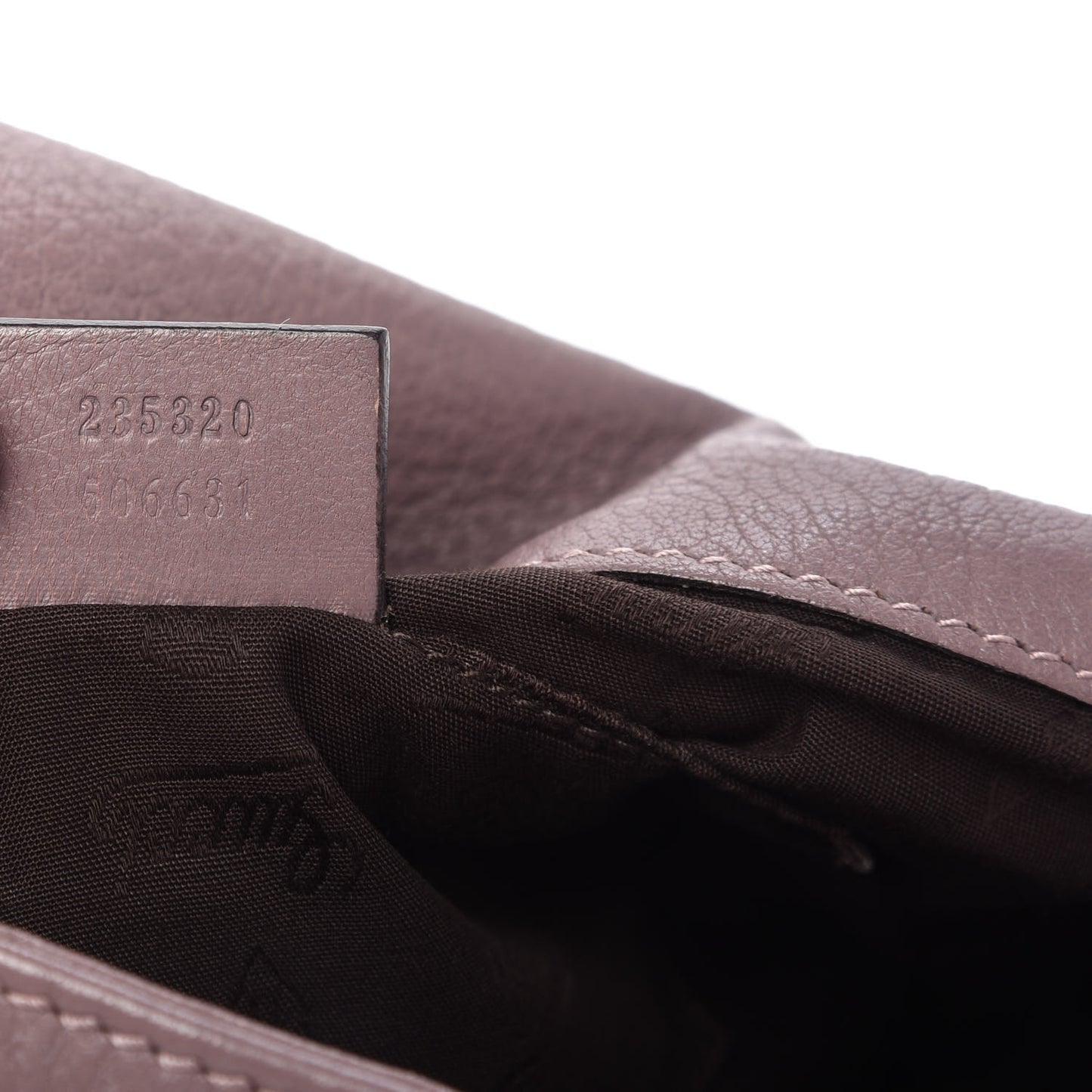 Calfskin Bamboo Croisette Evening Bag Mauve