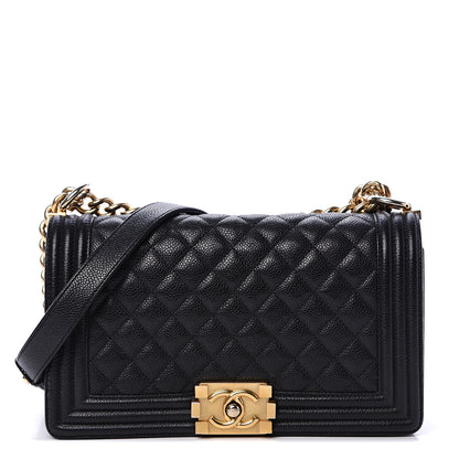 Chanel Caviar Quilted Medium Boy Flap Black 1 of 11