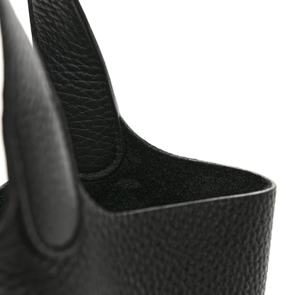 Hermes Taurillon Clemence Picotin Lock 22 MM Black 11 of 11